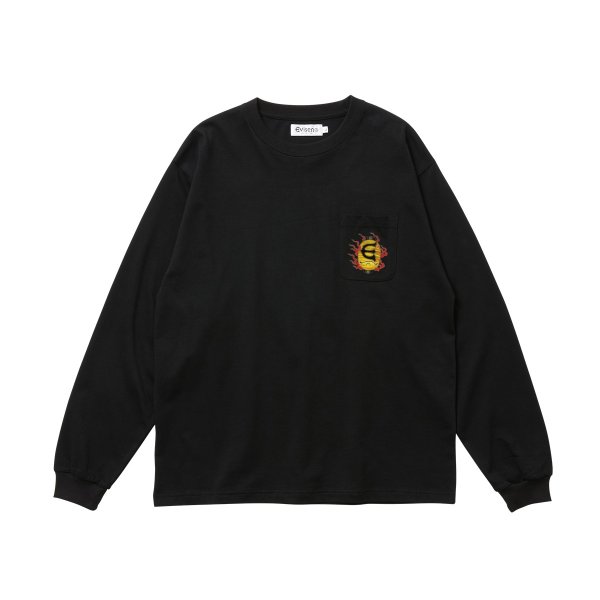 画像1: EVISEN |HYAKKI YAENZU LS TEE - BLACK (1)