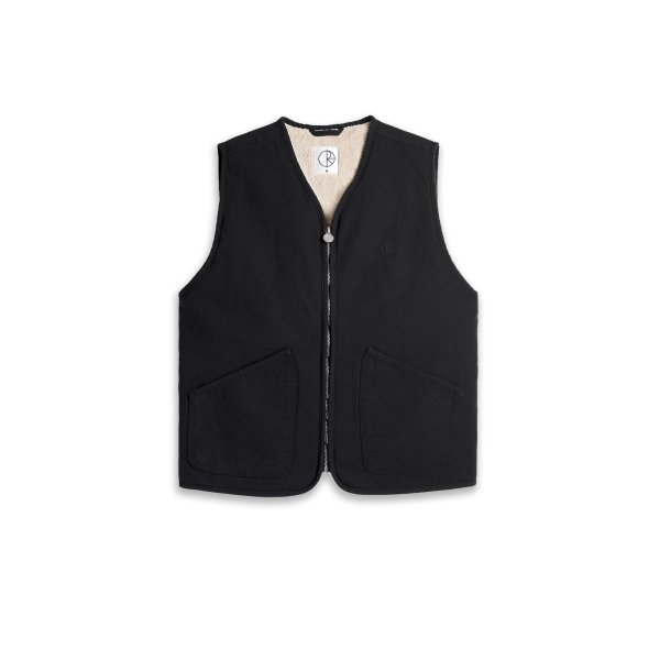画像1: POLAR SKATE CO. | HUGO VEST - BLACK (1)