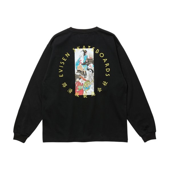 画像2: EVISEN |HYAKKI YAENZU LS TEE - BLACK (2)