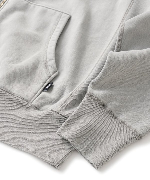 画像4: FTC | CUTOUT ARC LOGO ZIP UP HOODY - GRAY (4)