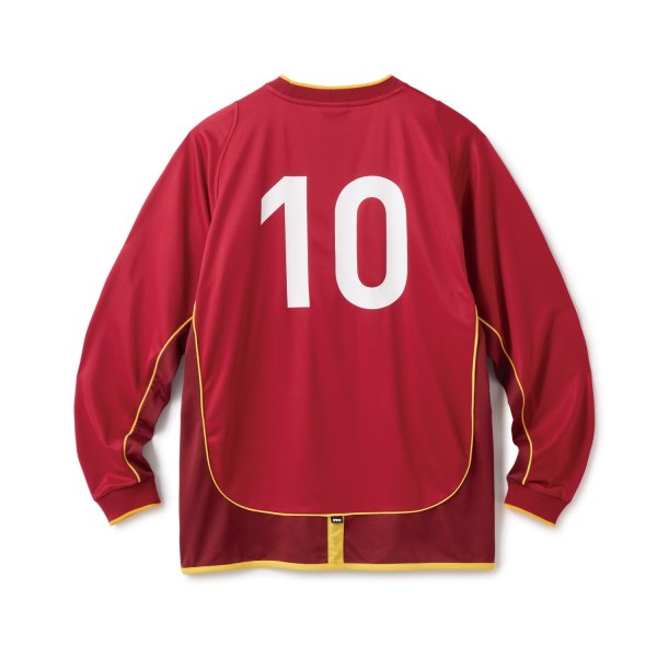 画像2: FTC | PIPING LS SOCCER JERSEY - BURGUNDY (2)