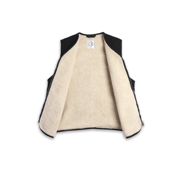 画像3: POLAR SKATE CO. | HUGO VEST - BLACK (3)