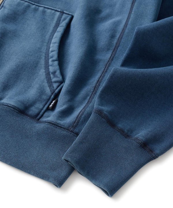 画像4: FTC | CUTOUT ARC LOGO ZIP UP HOODY - NAVY (4)