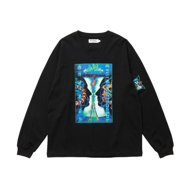 画像1: EVISEN | VASE LS TEE - BLACK (1)