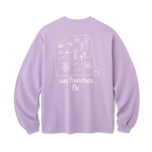 画像1: FTC | MAP LS TEE - LAVENDER (1)