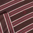 画像3: POLAR SKATE CO. | STEVE STRIPE LS TEE - BROWN/RED (3)