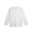 画像2: POLAR SKATE CO. | STEVE STRIPE LS TEE - WHITE/TAUPE (2)