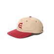 画像1: EVISEN | ONE UP LOGO CAP - BEIGE/RED (1)