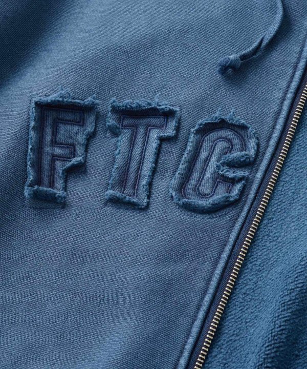 画像3: FTC | CUTOUT ARC LOGO ZIP UP HOODY - NAVY (3)