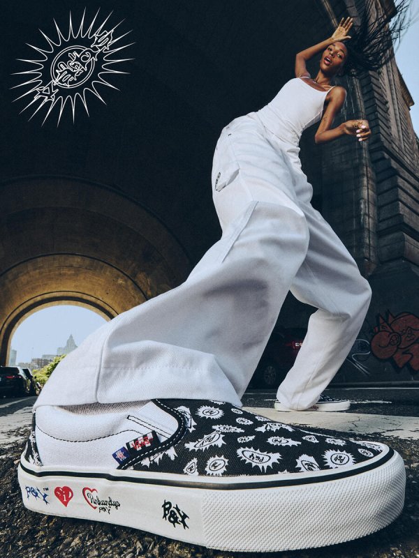 画像7: 9/26 pm20:00~ VANS × PUNKANDYO | Skate Slip-On - BLACK/WHITE (7)