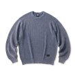 画像1: FTC | BLEACH RIB KNIT SWEATER - NAVY (1)