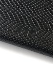 画像4: FTC | SNAKE LEATHER COMPACT WALLET - BLACK (4)