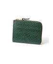 画像2: FTC | SNAKE LEATHER COMPACT WALLET - GREEN (2)
