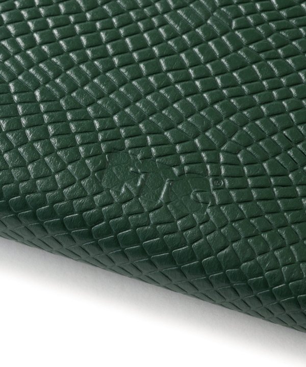 画像4: FTC | SNAKE LEATHER COMPACT WALLET - GREEN (4)