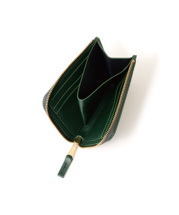 画像3: FTC | SNAKE LEATHER COMPACT WALLET - GREEN (3)