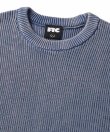 画像2: FTC | BLEACH RIB KNIT SWEATER - NAVY (2)