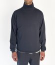 画像4: DANCER CPH | ROLL NECK SPILIT LS TEE - NAVY (4)