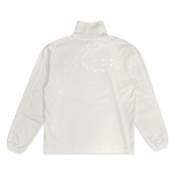 画像1: DANCER CPH | ROLL NECK SPILIT LS TEE - OFF WHITE (1)