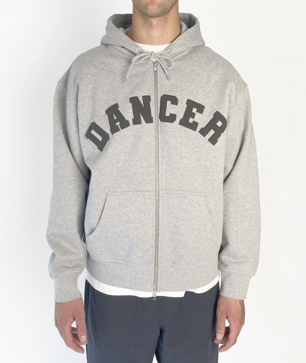 画像2: DANCER CPH | VARSITY ZIP HOODIE - HEATHER GRAY (2)