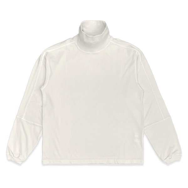画像2: DANCER CPH | ROLL NECK SPILIT LS TEE - OFF WHITE (2)