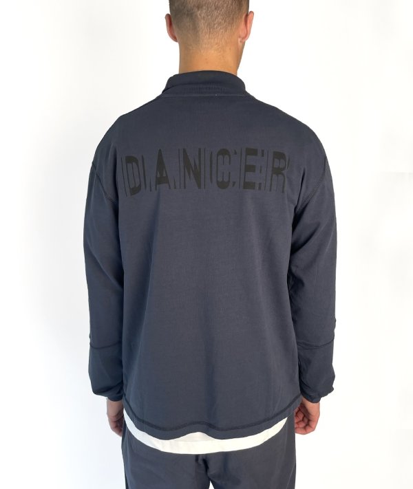 画像5: DANCER CPH | ROLL NECK SPILIT LS TEE - NAVY (5)