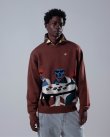 画像2: HELAS | POKER DOGS CREWNECK KNIT - BROWN (2)