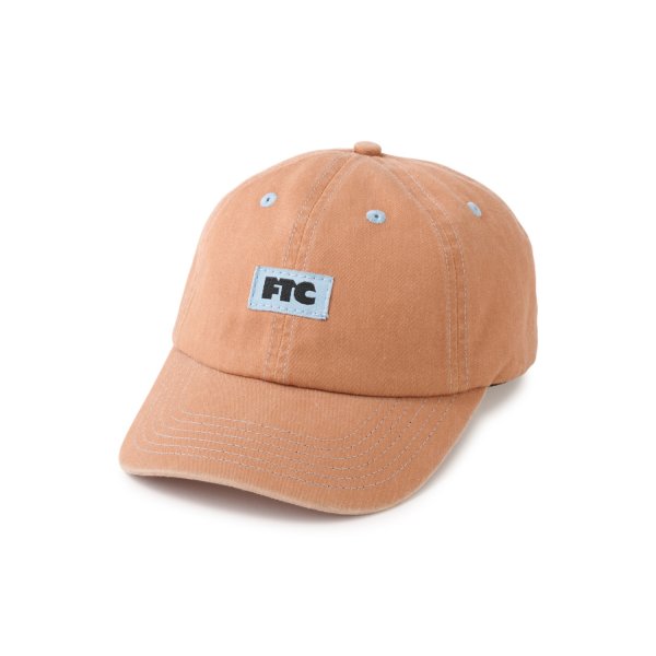 画像1: FTC | CONTRAST STITCH SMALL LOGO 6 PANEL - BROWN (1)