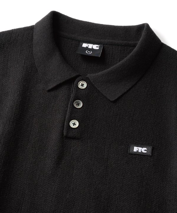 画像2: FTC | KNIT POLO SWEATER - BLACK (2)