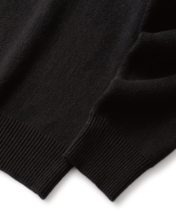 画像3: FTC | KNIT POLO SWEATER - BLACK (3)
