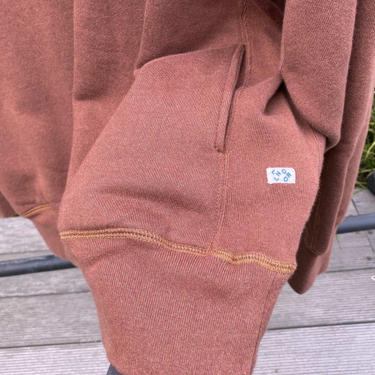 画像4: NOROLL | C&C CREW SWEAT - BROWN RED (4)