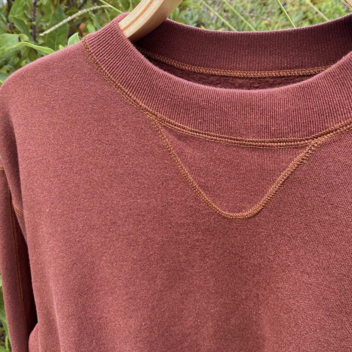 画像2: NOROLL | C&C CREW SWEAT - BROWN RED (2)