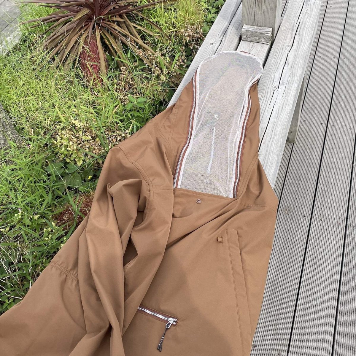 画像4: NOROLL | SUGARI MESH ANORAK - BROWN (4)