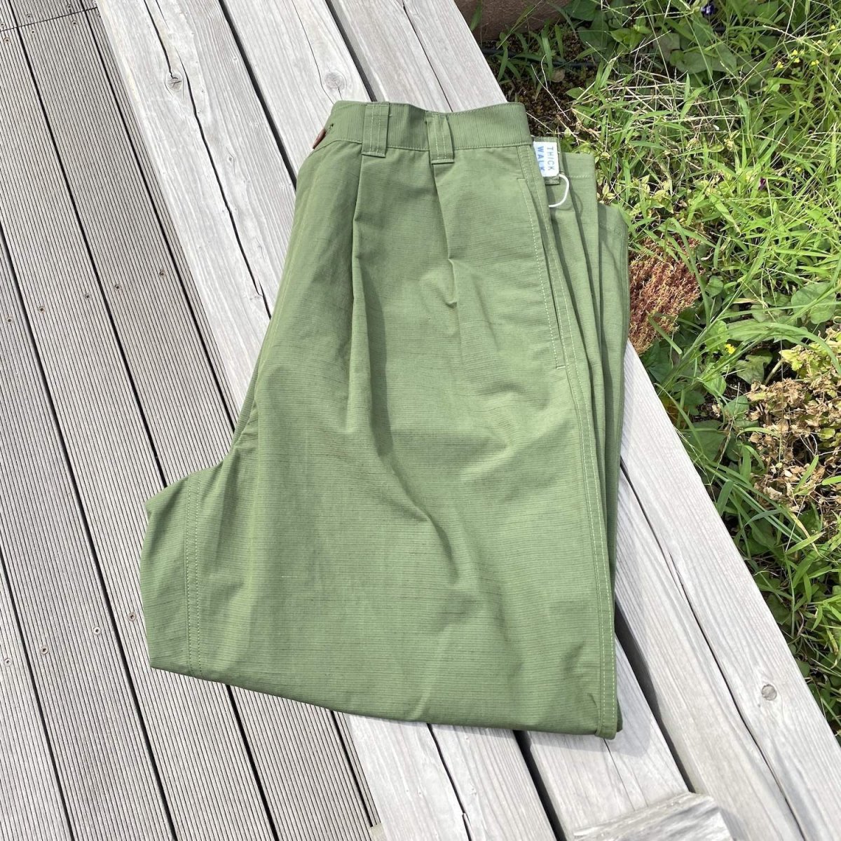 画像1: NOROLL | THICKWALK N.WEATHER PANTS - OLIVE GREEN (1)