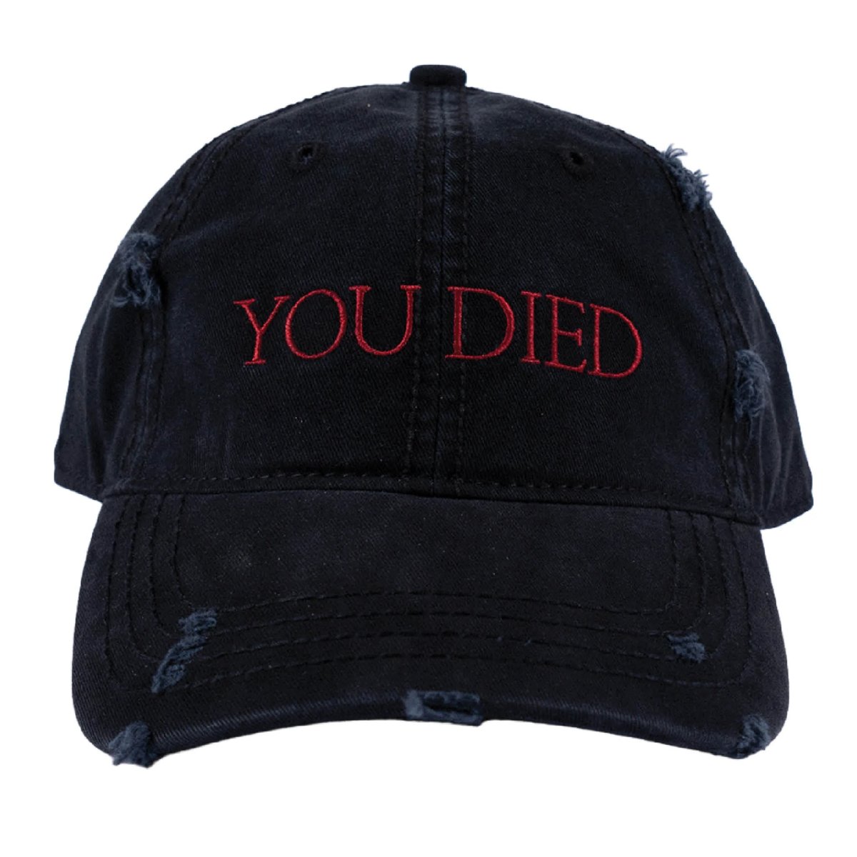 画像1: DARK SOULS X WELCOME | YOU DIED DISTRESSED TWILL HAT - BLACK (1)