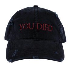 画像1: DARK SOULS X WELCOME | YOU DIED DISTRESSED TWILL HAT - BLACK (1)