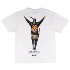 画像1: DARK SOULS X WELCOME | SOLAIRE BOXY GARMENT DYED TEE - WHITE (1)