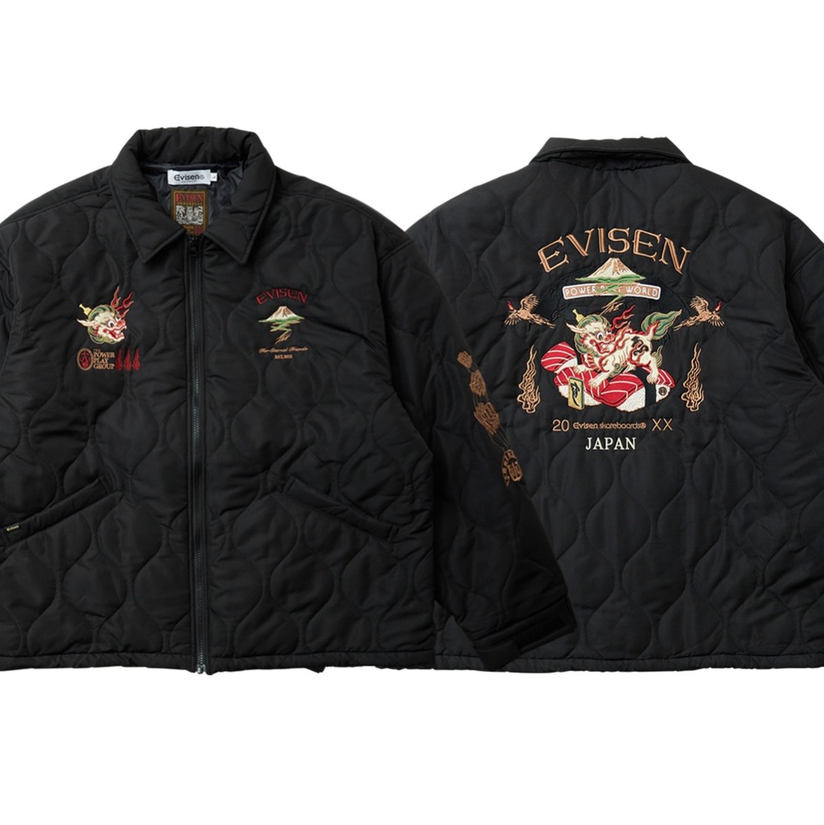 画像1: EVISEN |  SOUVENIR SUSHISHI JACKET - BLACK / 2026年10月31日（土）正午12時発売 (1)
