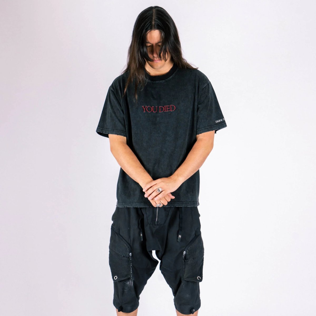 画像3: DARK SOULS X WELCOME | YOU DIED DISTRESSED TEE - BLACK (3)