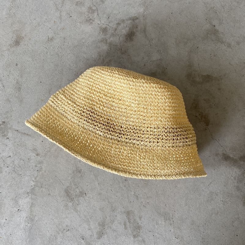 RAFFIA BUCKET HAT noroll ノーロール 消費税無し